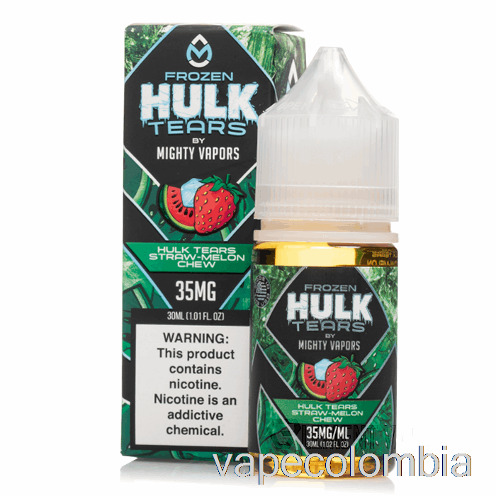 Vape Recargable Frozen Hulk Lágrimas Paja Melón Masticable - Sales De Lágrimas De Hulk - 30ml 35mg